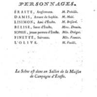 Anglomane, ou l'Orpheline léguée (L'), comédie en un acte et en vers libres, par M. Saurin, … [Fontainebleau, Comédiens français, 5 novembre 1772 ; Paris, 23 novembre 1772.] Suivie d'une Épître à un jeune poète qui veut renoncer aux Muses