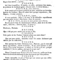Barbier de Séville, ou la Précaution inutile (Le), comédie en quatre actes, par M. de Beaumarchais, représentée sur le théâtre de la Comédie Française le 23 février 1775 (avec une Lettre modérée sur la chute et la critique du Barbier de Séville)