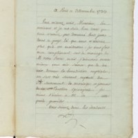 Recueil de lettres de Voltaire, de Mme du Châtelet et de Jean-Jacques Rousseau, préparé en 1782 pour une édition, par un ancien secrétaire de l'abbé de Sade