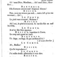 Barbier de Séville, ou la Précaution inutile (Le ), comédie en quatre actes, par M. de Beaumarchais, représentée sur le théâtre de la Comédie Française le 23 février 1775 (avec une Lettre modérée sur la chute et la critique du Barbier de Séville)