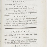 Barbier de Séville, ou la Précaution inutile (Le), comédie en quatre actes ; par M. de Beaumarchais ; représentée & tombée sur le théâtre de la Comédie Françoise aux Tuileries, le 23 de février 1775