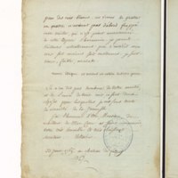 Recueil de lettres de Voltaire, de Mme du Châtelet et de Jean-Jacques Rousseau, préparé en 1782 pour une édition, par un ancien secrétaire de l'abbé de Sade