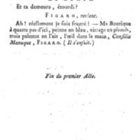 Barbier de Séville, ou la Précaution inutile (Le), comédie en quatre actes, par M. de Beaumarchais, représentée sur le théâtre de la Comédie Française le 23 février 1775 (avec une Lettre modérée sur la chute et la critique du Barbier de Séville)