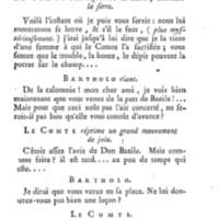 Barbier de Séville, ou la Précaution inutile (Le), comédie en quatre actes, par M. de Beaumarchais, représentée sur le théâtre de la Comédie Française le 23 février 1775 (avec une Lettre modérée sur la chute et la critique du Barbier de Séville)
