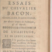 Politique du chevalier Bacon, chancelier d'Angleterre (La) [éd. 1740]