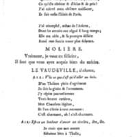 Molière à la nouvelle salle, ou les Audiences de Thalie, comédie en un acte et en vers libres