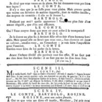 Barbier de Séville, ou la Précaution inutile (Le), comédie en quatre actes, par M. de Beaumarchais, représentée sur le théâtre de la Comédie Française le 23 février 1775 (avec une Lettre modérée sur la chute et la critique du Barbier de Séville)