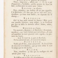 Barbier de Séville, ou la Précaution inutile (Le), comédie en quatre actes, par M. de Beaumarchais, représentée sur le théâtre de la Comédie Française le 23 février 1775 (avec une Lettre modérée sur la chute et la critique du Barbier de Séville)