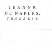 Jeanne de Naples, Tragédie en cinq actes et en vers