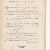 Barbier de Séville, ou la Précaution inutile (Le), comédie en quatre actes, par M. de Beaumarchais, représentée sur le théâtre de la Comédie Française le 23 février 1775 (avec une Lettre modérée sur la chute et la critique du Barbier de Séville)