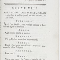 Barbier de Séville, ou la Précaution inutile (Le), comédie en quatre actes ; par M. de Beaumarchais ; représentée & tombée sur le théâtre de la Comédie Françoise aux Tuileries, le 23 de février 1775