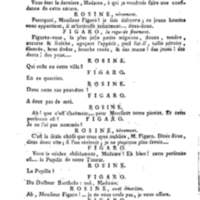 Barbier de Séville, ou la Précaution inutile (Le), comédie en quatre actes, par M. de Beaumarchais, représentée sur le théâtre de la Comédie Française le 23 février 1775 (avec une Lettre modérée sur la chute et la critique du Barbier de Séville)