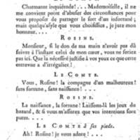 Barbier de Séville, ou la Précaution inutile (Le), comédie en quatre actes, par M. de Beaumarchais, représentée sur le théâtre de la Comédie Française le 23 février 1775 (avec une Lettre modérée sur la chute et la critique du Barbier de Séville)