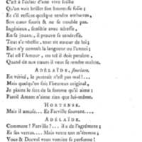 Adélaïde, ou l'Antipathie pour l'amour, comédie en deux actes, en vers de dix syllabes. Représentée pour la première fois, par les Comédiens franc̜ois, le 10 juillet 1780