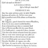 Lysimachus, tragédie par M. de Caux de Montlebert, représentée pour la première fois le 13 décembre 1737
