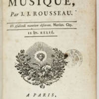 Dictionnaire de musique par Jean-Jacques Rousseau