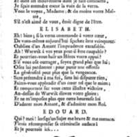 Comte de Warwik [sic] (Le), tragédie par M. de La Harpe, représentée pour la première fois par les Comédiens françois ordinaires du Roi, le 7 novembre 1763