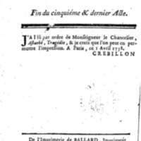 Astarbé, tragédie, par M. Colardeau. Représentée pour la première fois par les Comédiens françois ordinaires du Roi, le 27 février 1758