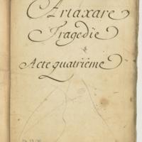 Artaxare, tragédie en cing actes et en vers
