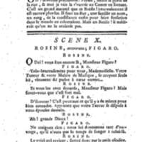 Barbier de Séville, ou la Précaution inutile (Le), comédie en quatre actes, par M. de Beaumarchais, représentée sur le théâtre de la Comédie Française le 23 février 1775 (avec une Lettre modérée sur la chute et la critique du Barbier de Séville)
