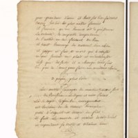 Recueil de lettres de Voltaire, de Mme du Châtelet et de Jean-Jacques Rousseau, préparé en 1782 pour une édition, par un ancien secrétaire de l'abbé de Sade