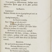 Eugénie, drame en cinq actes en prose, enrichi de figures en taille-douce ; avec un Essai sur le drame sérieux