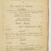 Momus fabuliste, ou les Noces de Vulcain, comédie en un acte et en prose