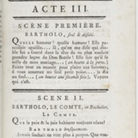 Barbier de Séville, ou la Précaution inutile (Le), comédie en quatre actes ; par M. de Beaumarchais ; représentée & tombée sur le théâtre de la Comédie Françoise aux Tuileries, le 23 de février 1775