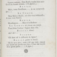 Barbier de Séville, ou la Précaution inutile (Le), comédie en quatre actes ; par M. de Beaumarchais ; représentée & tombée sur le théâtre de la Comédie Françoise aux Tuileries, le 23 de février 1775