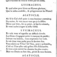 Lysimachus, tragédie par M. de Caux de Montlebert, représentée pour la première fois le 13 décembre 1737
