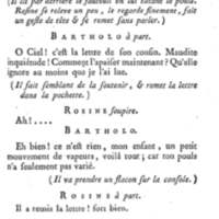 Barbier de Séville, ou la Précaution inutile (Le), comédie en quatre actes, par M. de Beaumarchais, représentée sur le théâtre de la Comédie Française le 23 février 1775 (avec une Lettre modérée sur la chute et la critique du Barbier de Séville)