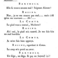 Barbier de Séville, ou la Précaution inutile (Le), comédie en quatre actes, par M. de Beaumarchais, représentée sur le théâtre de la Comédie Française le 23 février 1775 (avec une Lettre modérée sur la chute et la critique du Barbier de Séville)