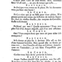 Barbier de Séville, ou la Précaution inutile (Le ), comédie en quatre actes, par M. de Beaumarchais, représentée sur le théâtre de la Comédie Française le 23 février 1775 (avec une Lettre modérée sur la chute et la critique du Barbier de Séville)