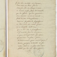 Recueil de lettres de Voltaire, de Mme du Châtelet et de Jean-Jacques Rousseau, préparé en 1782 pour une édition, par un ancien secrétaire de l'abbé de Sade