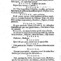 Barbier de Séville, ou la Précaution inutile (Le), comédie en quatre actes, par M. de Beaumarchais, représentée sur le théâtre de la Comédie Française le 23 février 1775 (avec une Lettre modérée sur la chute et la critique du Barbier de Séville)