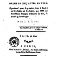 Dangers de l'opinion (Les), drame en cinq actes, en vers