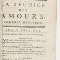 Réunion des Amours (La), comédie héroïque