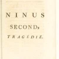Ninus second (dans Oeuvres de M Palissot. Ninus Second, Les Tuteurs, Le Barbier de Bagdad, Les Méprises)
