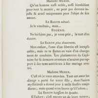 Eugénie, drame en cinq actes en prose, enrichi de figures en taille-douce ; avec un Essai sur le drame sérieux