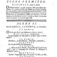 Barbier de Séville, ou la Précaution inutile (Le), comédie en quatre actes, par M. de Beaumarchais, représentée sur le théâtre de la Comédie Française le 23 février 1775 (avec une Lettre modérée sur la chute et la critique du Barbier de Séville)