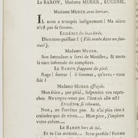 Eugénie, drame en cinq actes en prose, enrichi de figures en taille-douce ; avec un Essai sur le drame sérieux