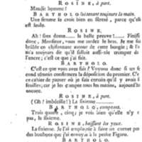 Barbier de Séville, ou la Précaution inutile (Le ), comédie en quatre actes, par M. de Beaumarchais, représentée sur le théâtre de la Comédie Française le 23 février 1775 (avec une Lettre modérée sur la chute et la critique du Barbier de Séville)