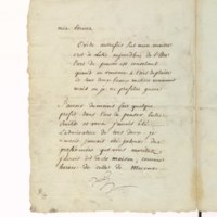 Recueil de lettres de Voltaire, de Mme du Châtelet et de Jean-Jacques Rousseau, préparé en 1782 pour une édition, par un ancien secrétaire de l'abbé de Sade