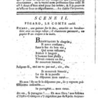 Barbier de Séville, ou la Précaution inutile (Le), comédie en quatre actes, par M. de Beaumarchais, représentée sur le théâtre de la Comédie Française le 23 février 1775 (avec une Lettre modérée sur la chute et la critique du Barbier de Séville)