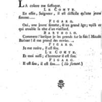 Barbier de Séville, ou la Précaution inutile (Le ), comédie en quatre actes, par M. de Beaumarchais, représentée sur le théâtre de la Comédie Française le 23 février 1775 (avec une Lettre modérée sur la chute et la critique du Barbier de Séville)
