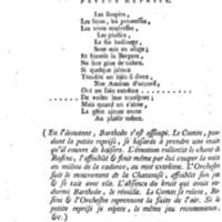 Barbier de Séville, ou la Précaution inutile (Le ), comédie en quatre actes, par M. de Beaumarchais, représentée sur le théâtre de la Comédie Française le 23 février 1775 (avec une Lettre modérée sur la chute et la critique du Barbier de Séville)