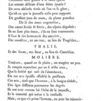 Molière à la nouvelle salle, ou les Audiences de Thalie, comédie en un acte et en vers libres