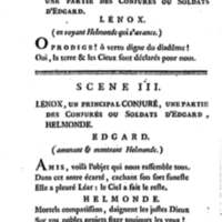 Roi Lear (Le), tragédie en cinq actes, par M. Ducis, représentée à Versailles le 16 janvier 1783 ; et à Paris, le 26 du même mois, par les Comédiens français