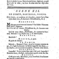Barbier de Séville, ou la Précaution inutile (Le), comédie en quatre actes, par M. de Beaumarchais, représentée sur le théâtre de la Comédie Française le 23 février 1775 (avec une Lettre modérée sur la chute et la critique du Barbier de Séville)