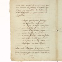 Recueil de lettres de Voltaire, de Mme du Châtelet et de Jean-Jacques Rousseau, préparé en 1782 pour une édition, par un ancien secrétaire de l'abbé de Sade